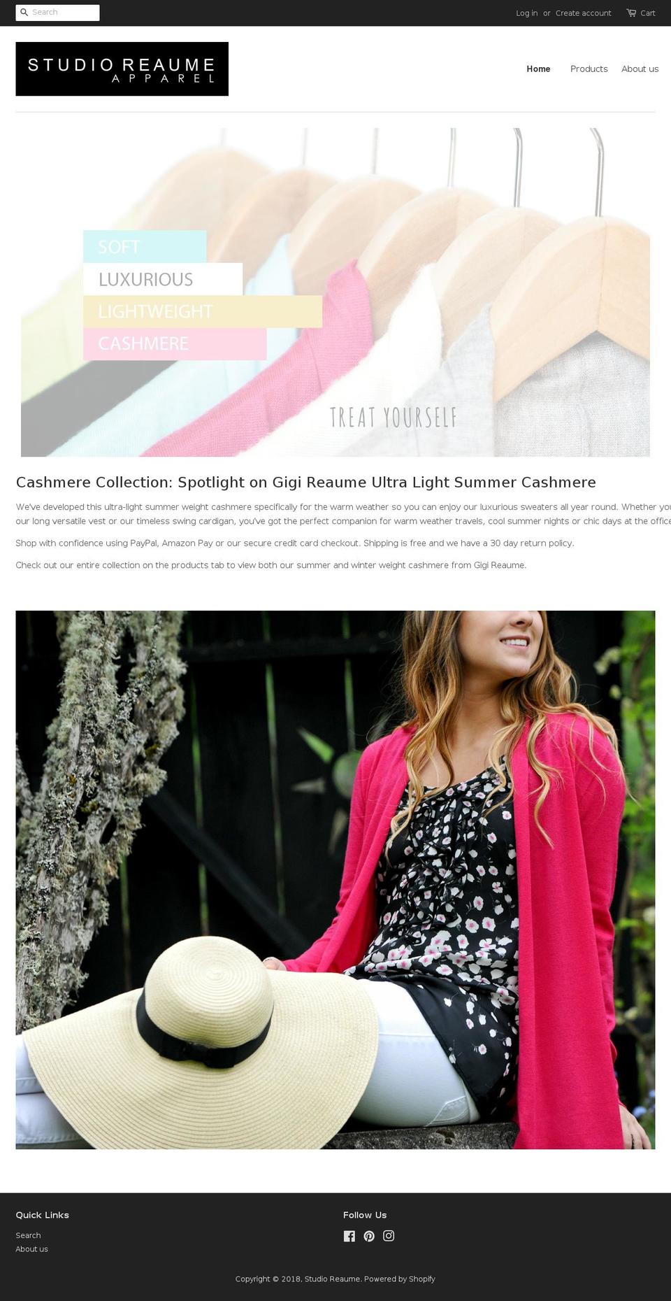studioreaume.com shopify website screenshot