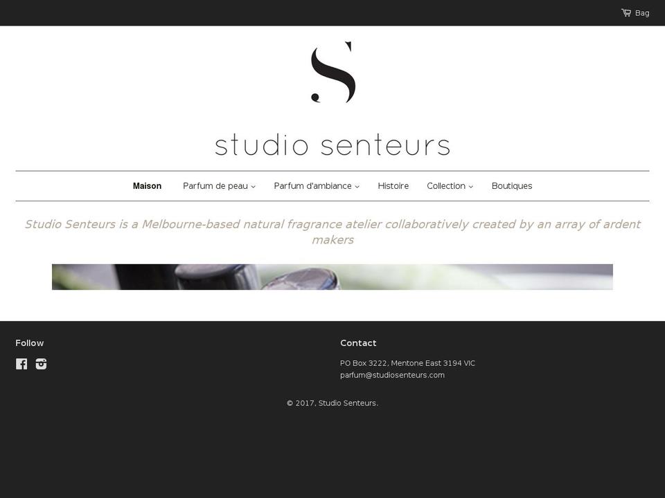 studiosenteurs.com shopify website screenshot