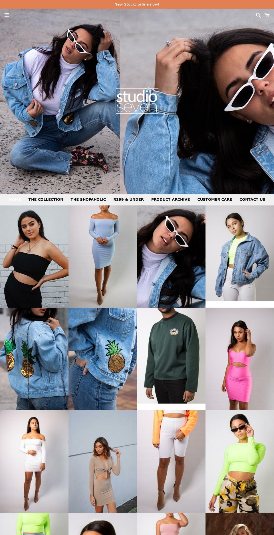 studiosevenonline.com — Shopify storefront screenshot