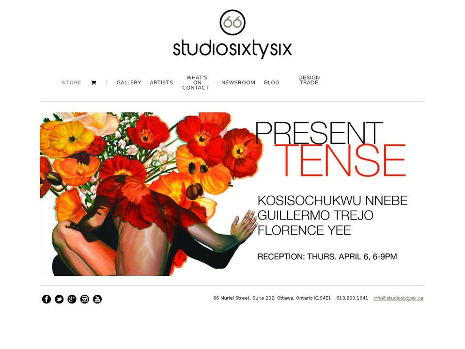 studiosixtysix.ca shopify website screenshot