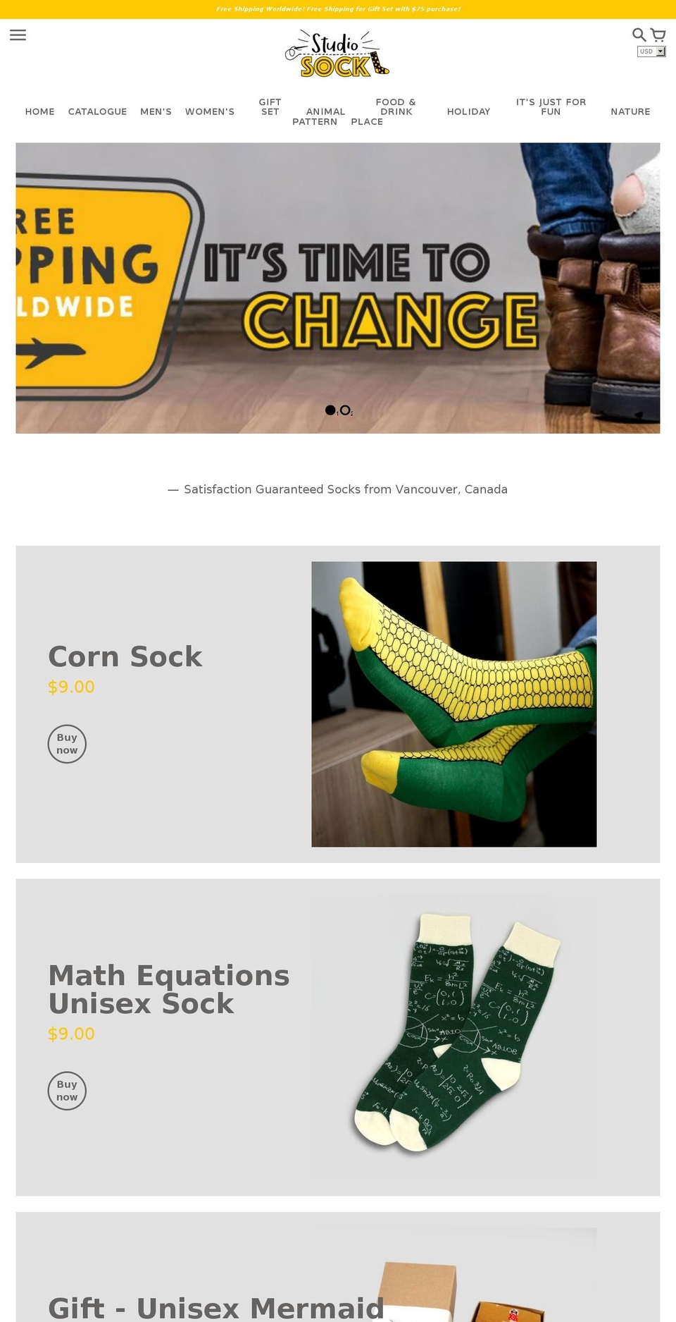studiosock.com — Shopify storefront screenshot