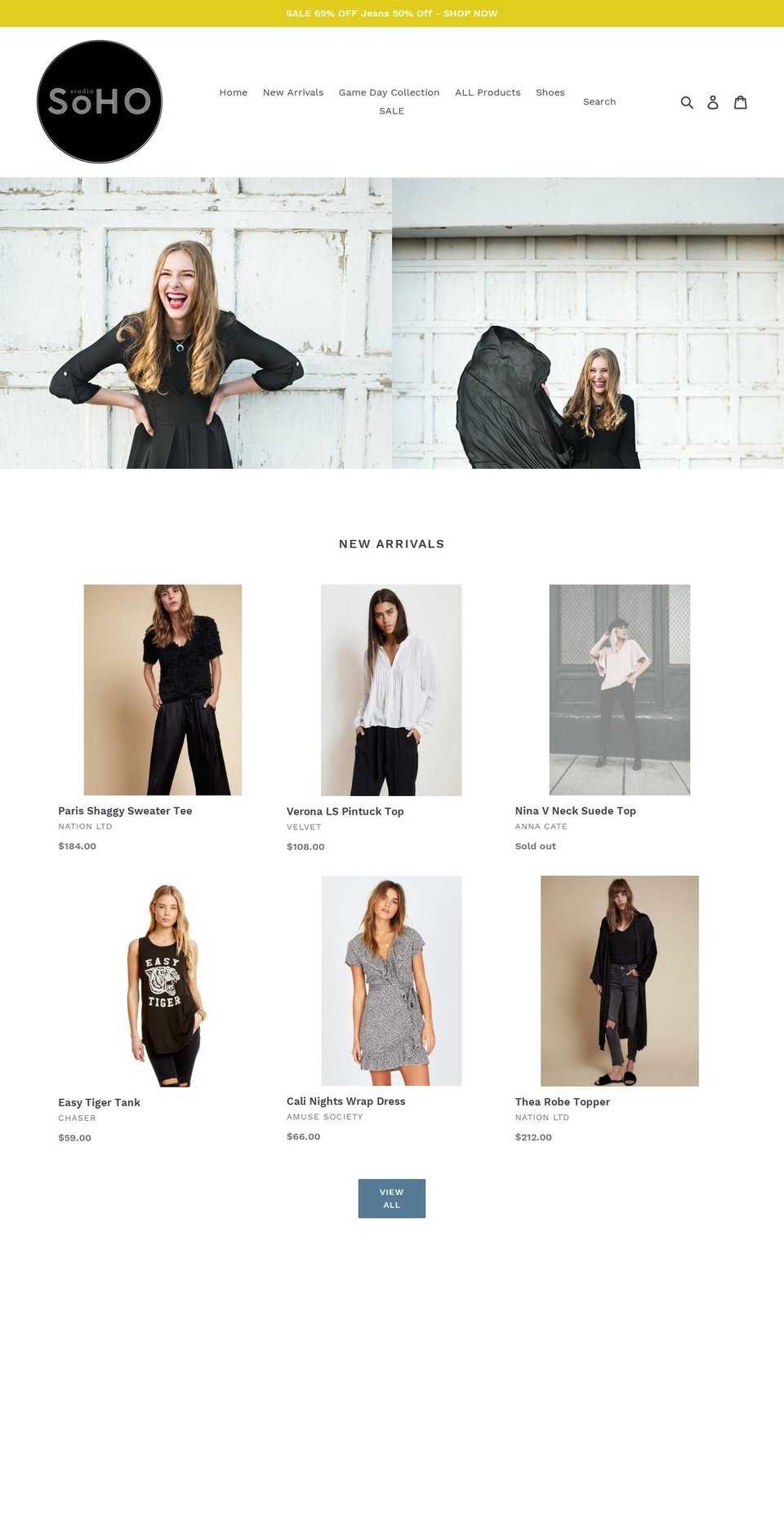studiosoho.com shopify website screenshot