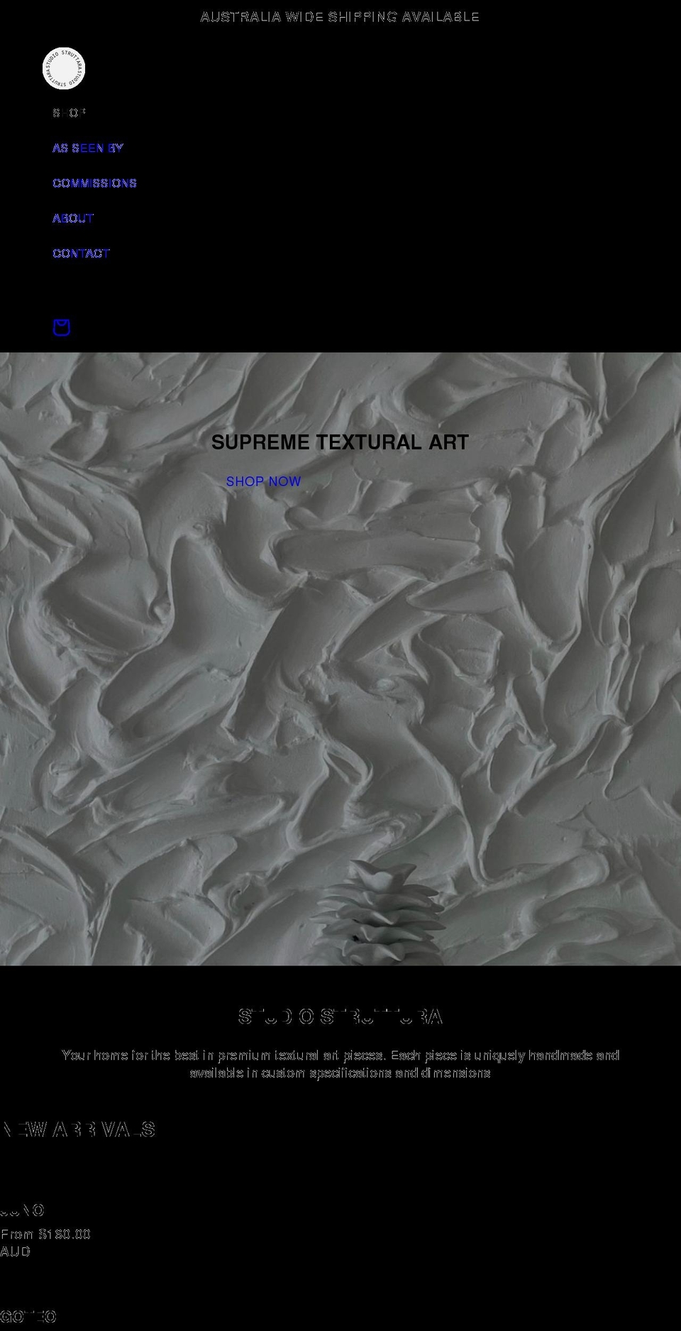 studiostruttura.com shopify website screenshot
