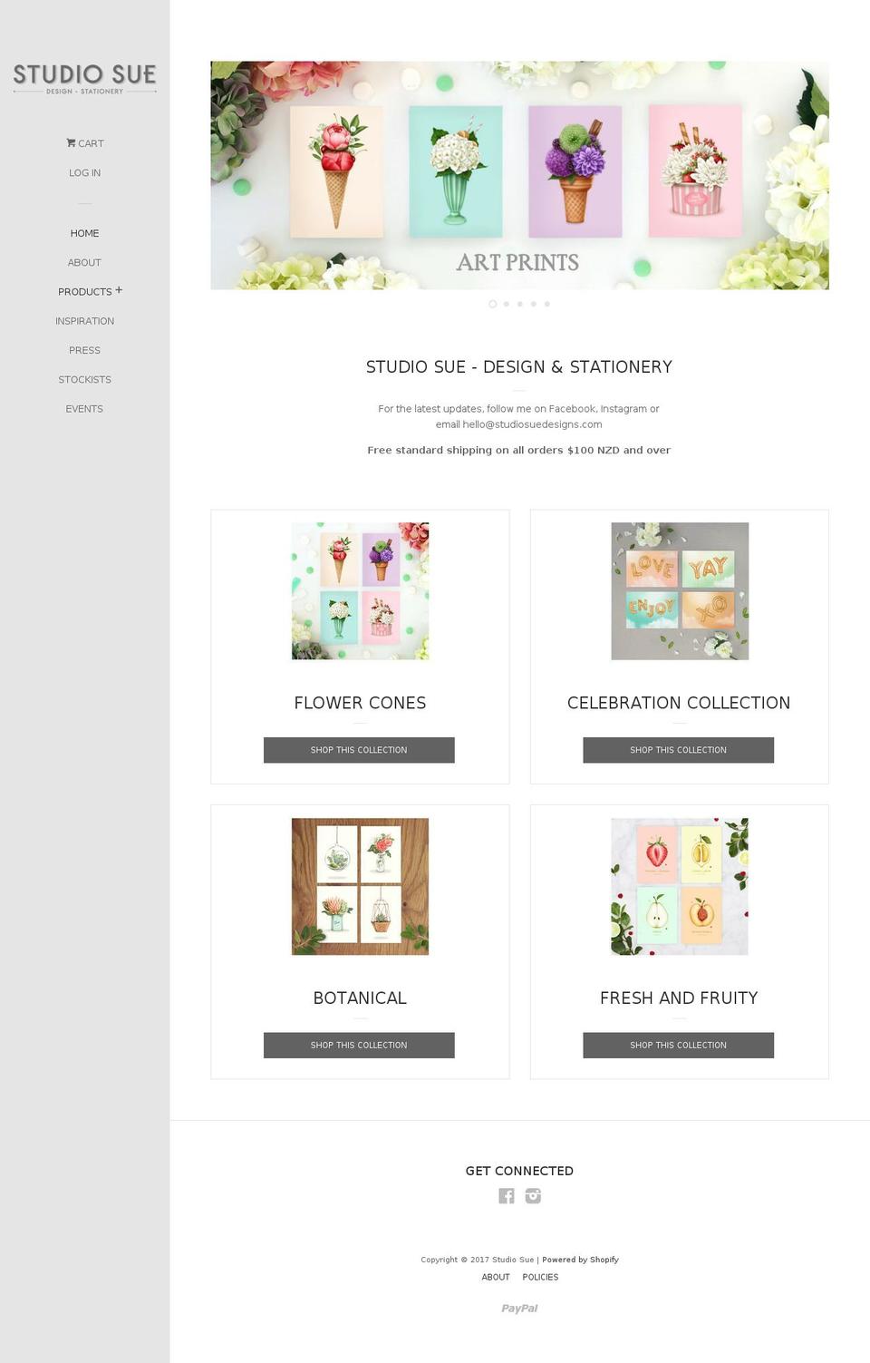 studiosuedesigns.com shopify website screenshot