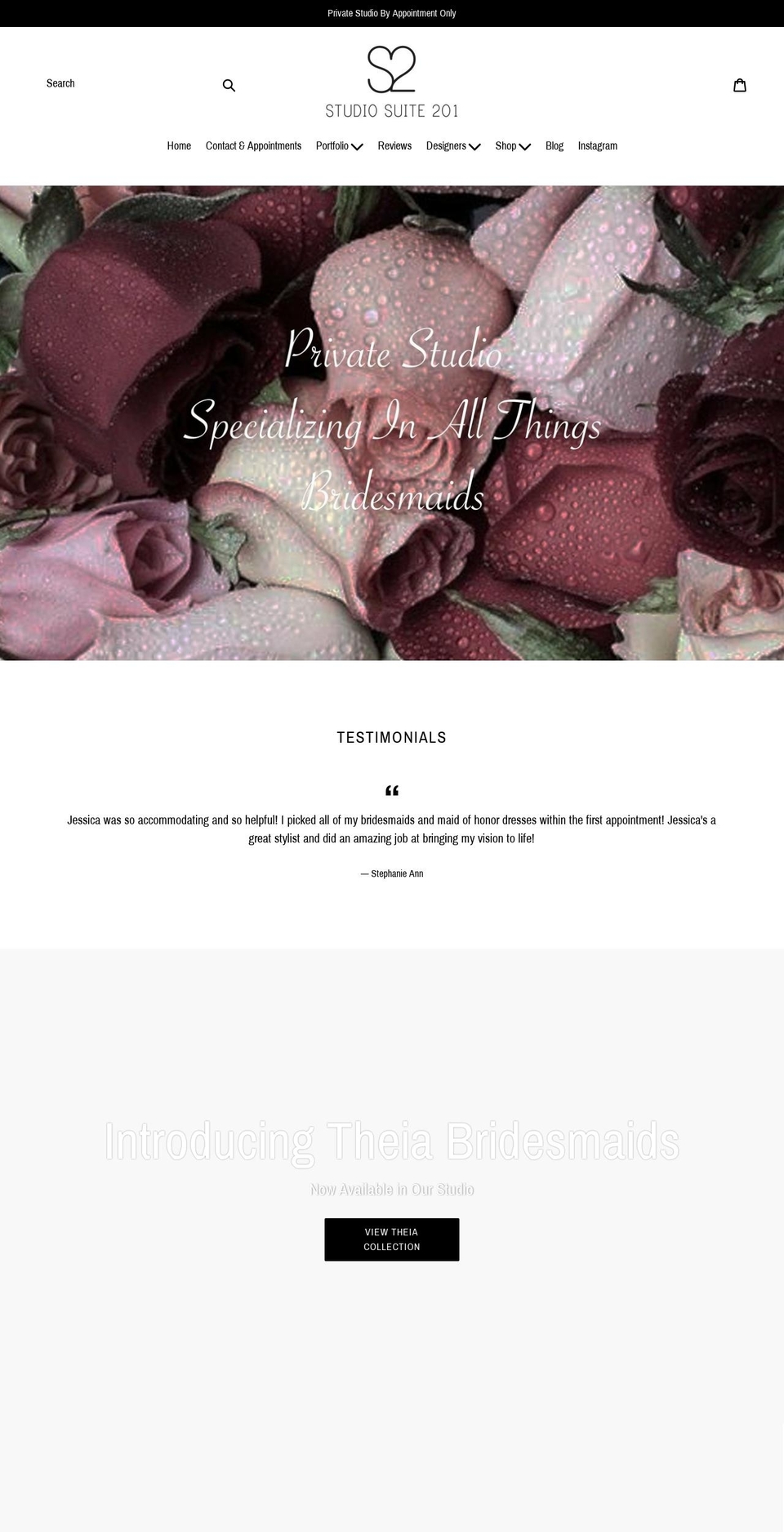 studiosuite201.com shopify website screenshot