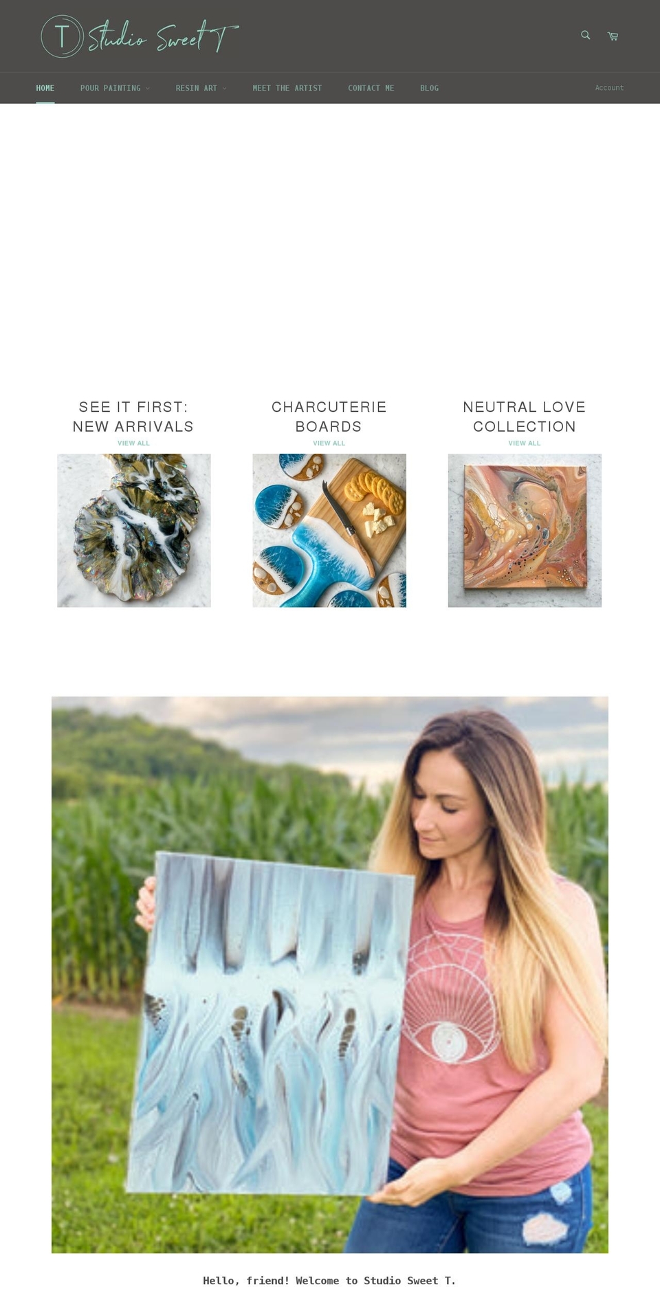 studiosweett.com shopify website screenshot