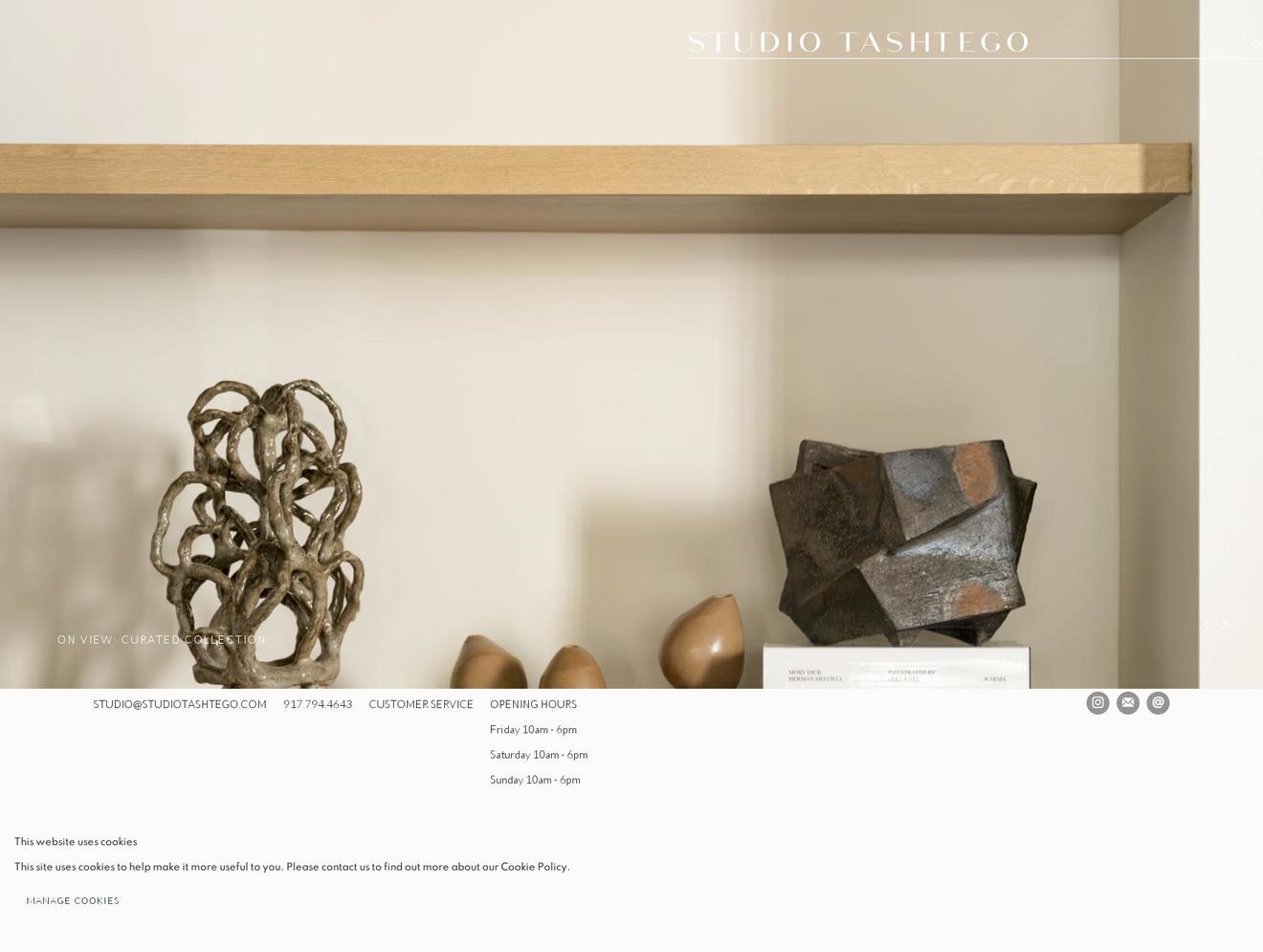 studiotashtego.com — Shopify storefront screenshot