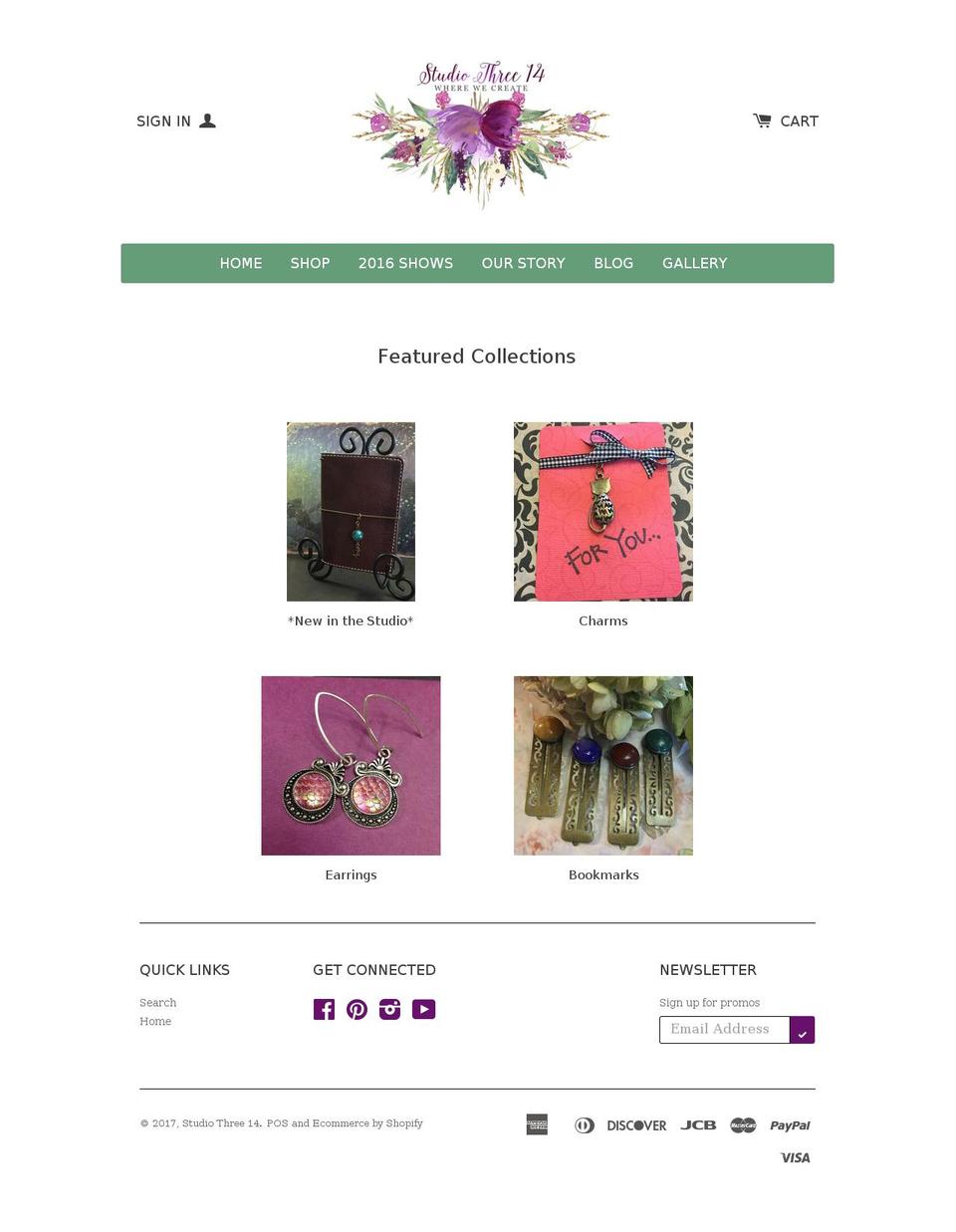 studiothree14.com shopify website screenshot