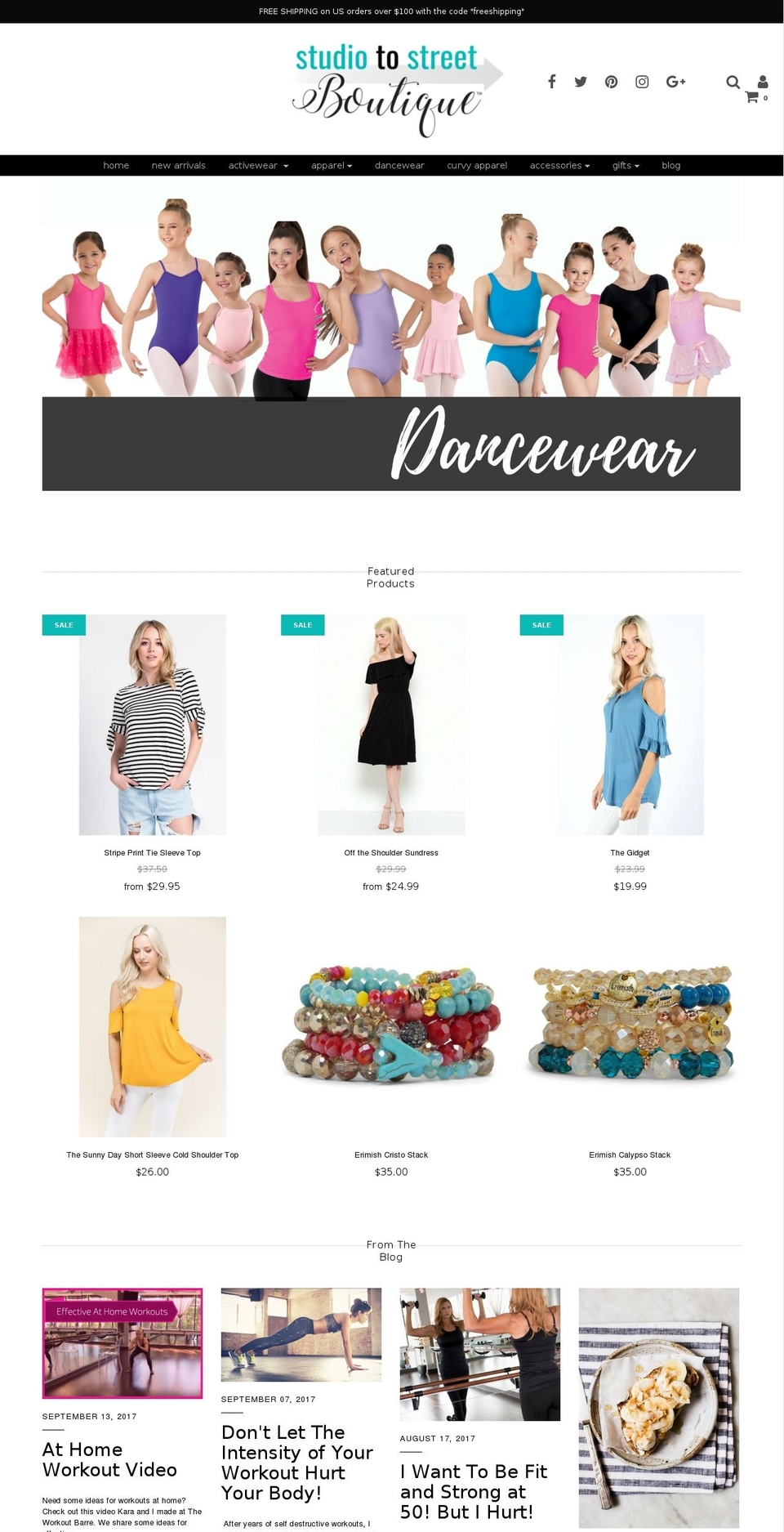 studiotostreetboutique.com — Shopify storefront screenshot