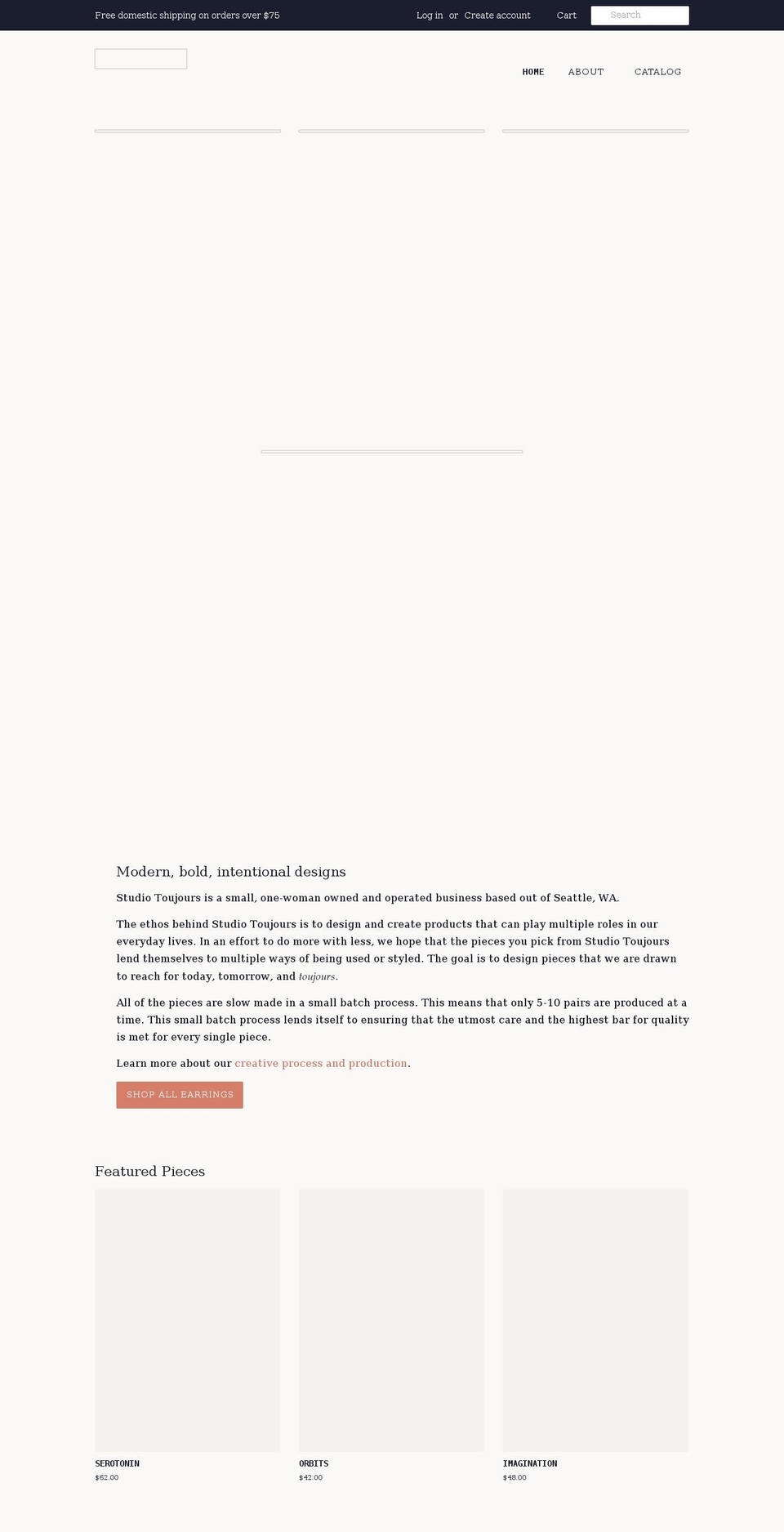 studiotoujours.com shopify website screenshot