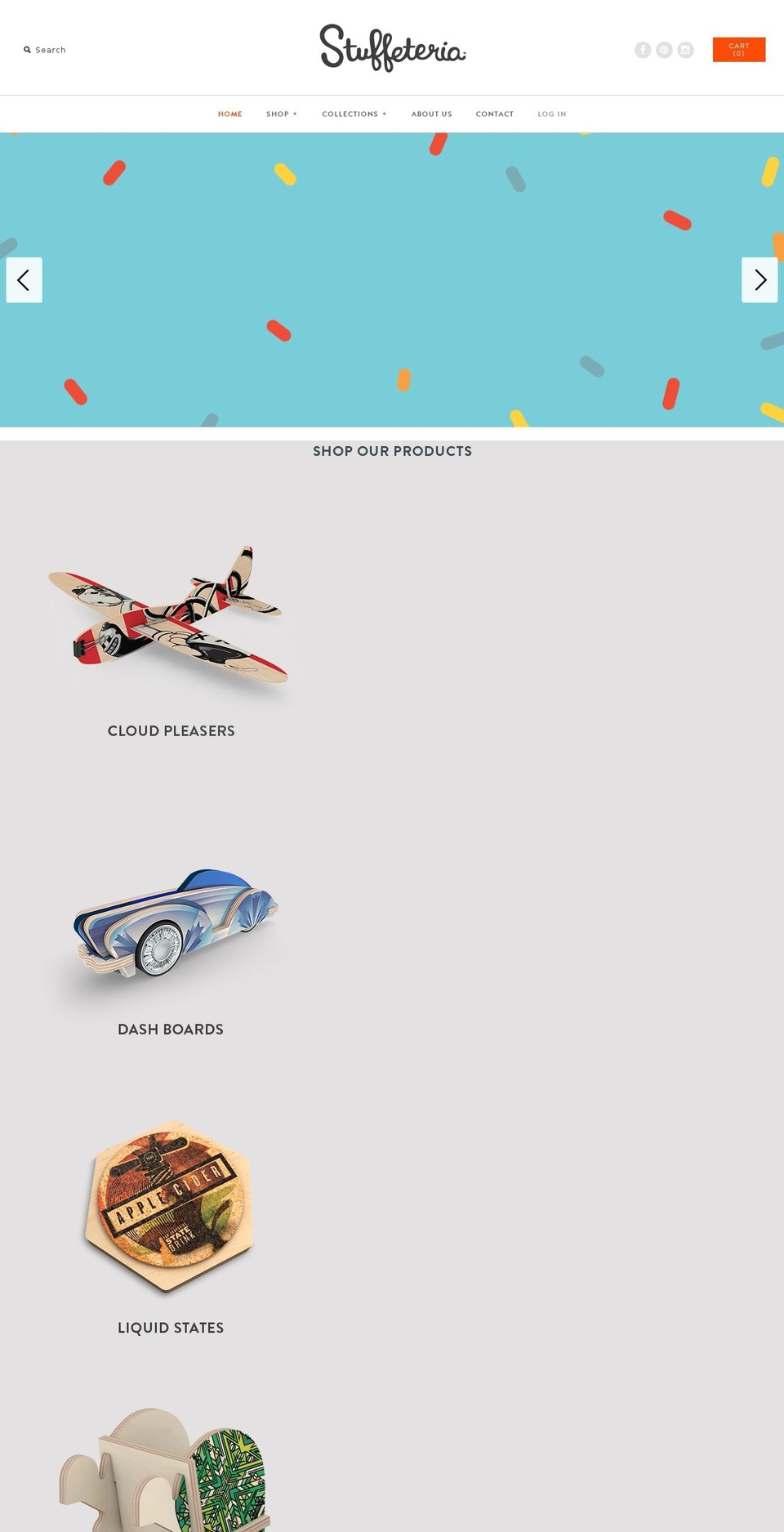 stufeteria.com shopify website screenshot