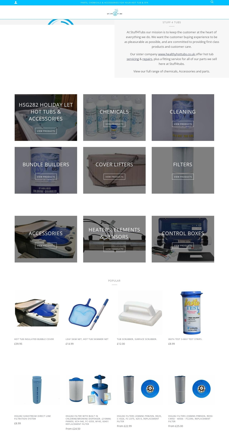 stuff4tubs.co.uk shopify website screenshot