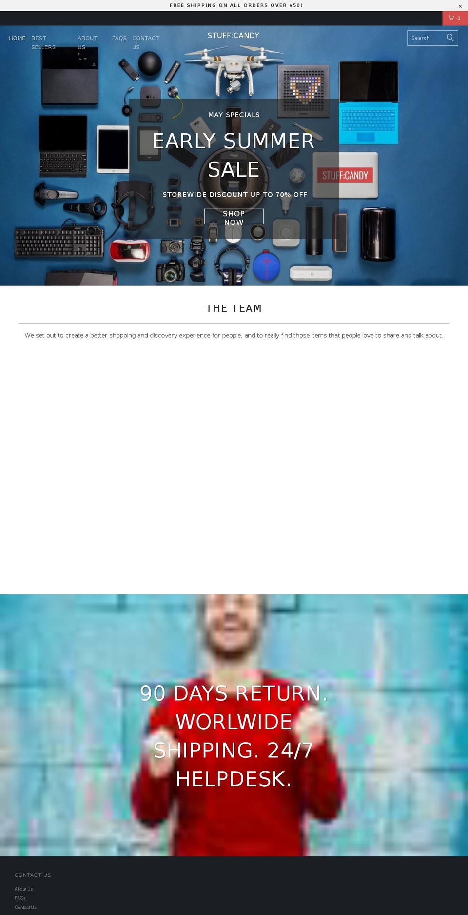 stuffcandy.com shopify website screenshot