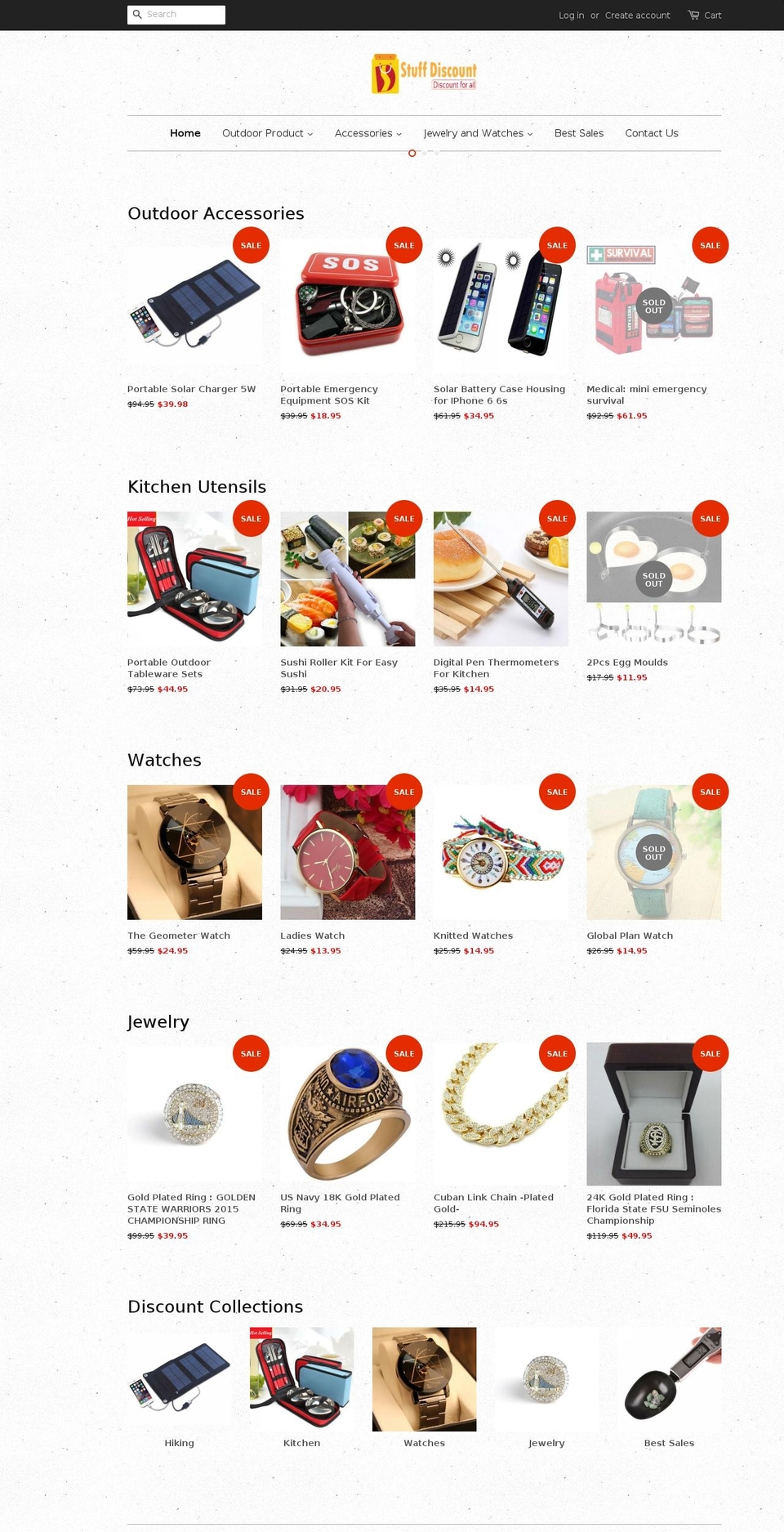 stuffdiscount.com shopify website screenshot