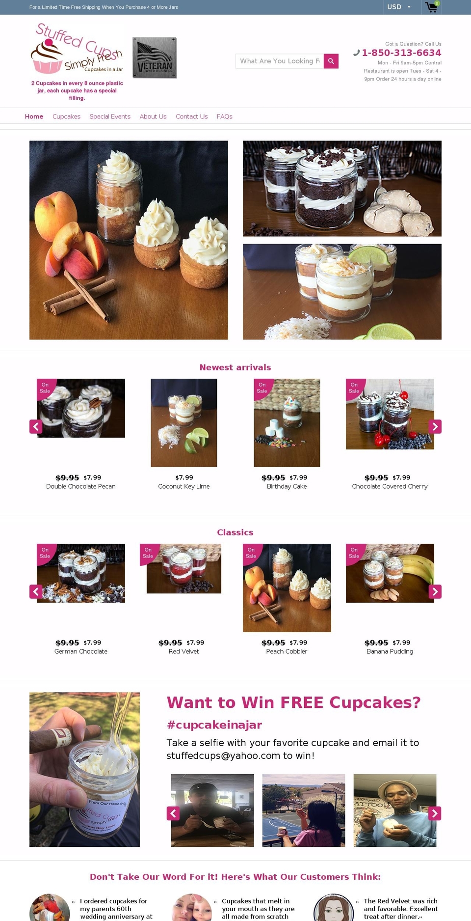 stuffedcups.com — Shopify storefront screenshot