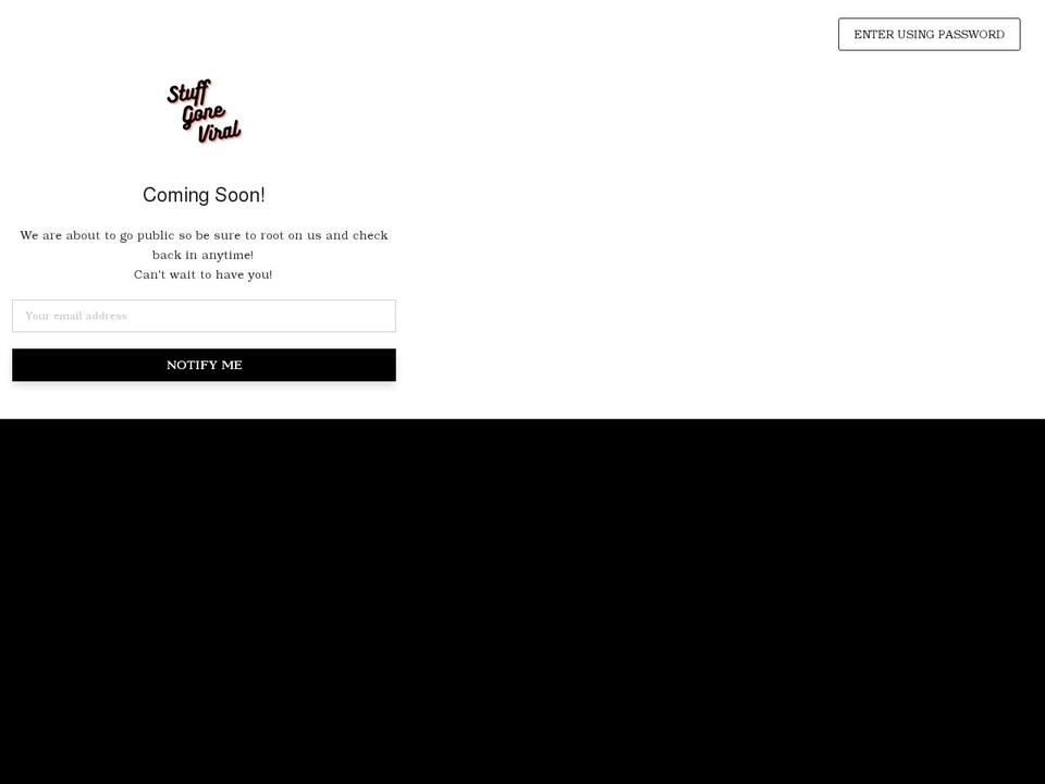 stuffgoneviral.com shopify website screenshot