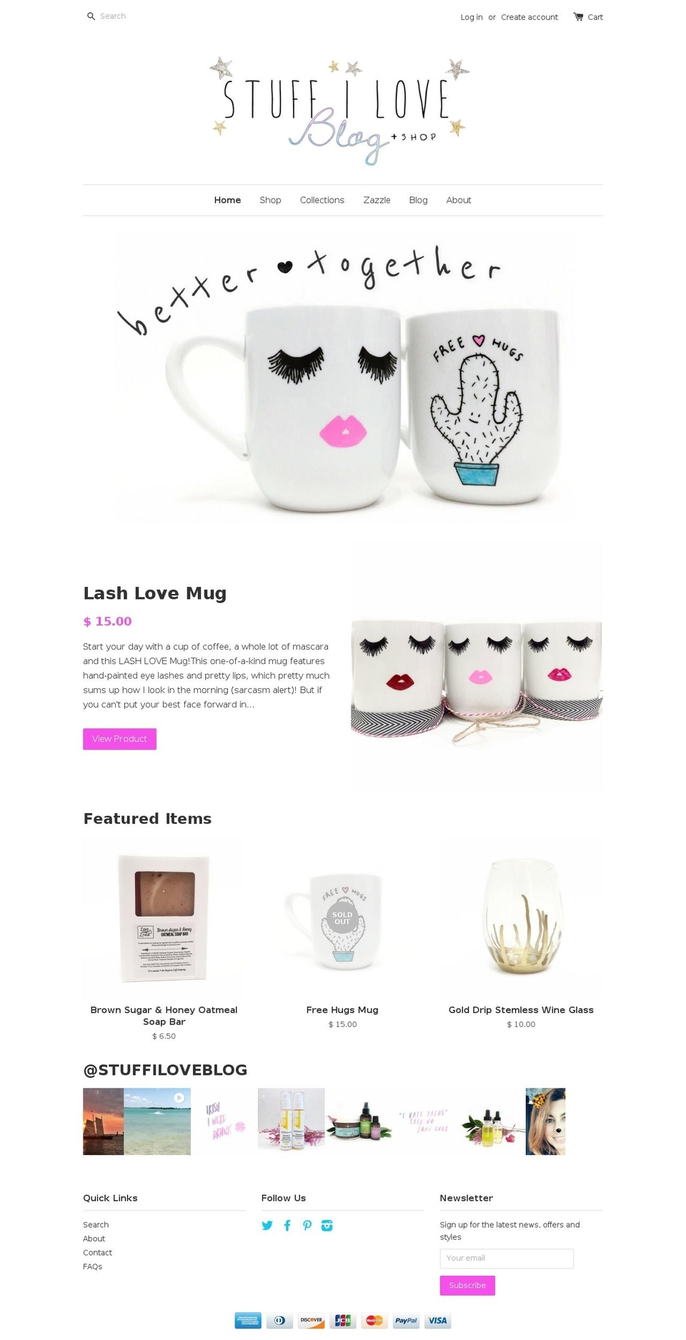 stuffiloveshop.com shopify website screenshot