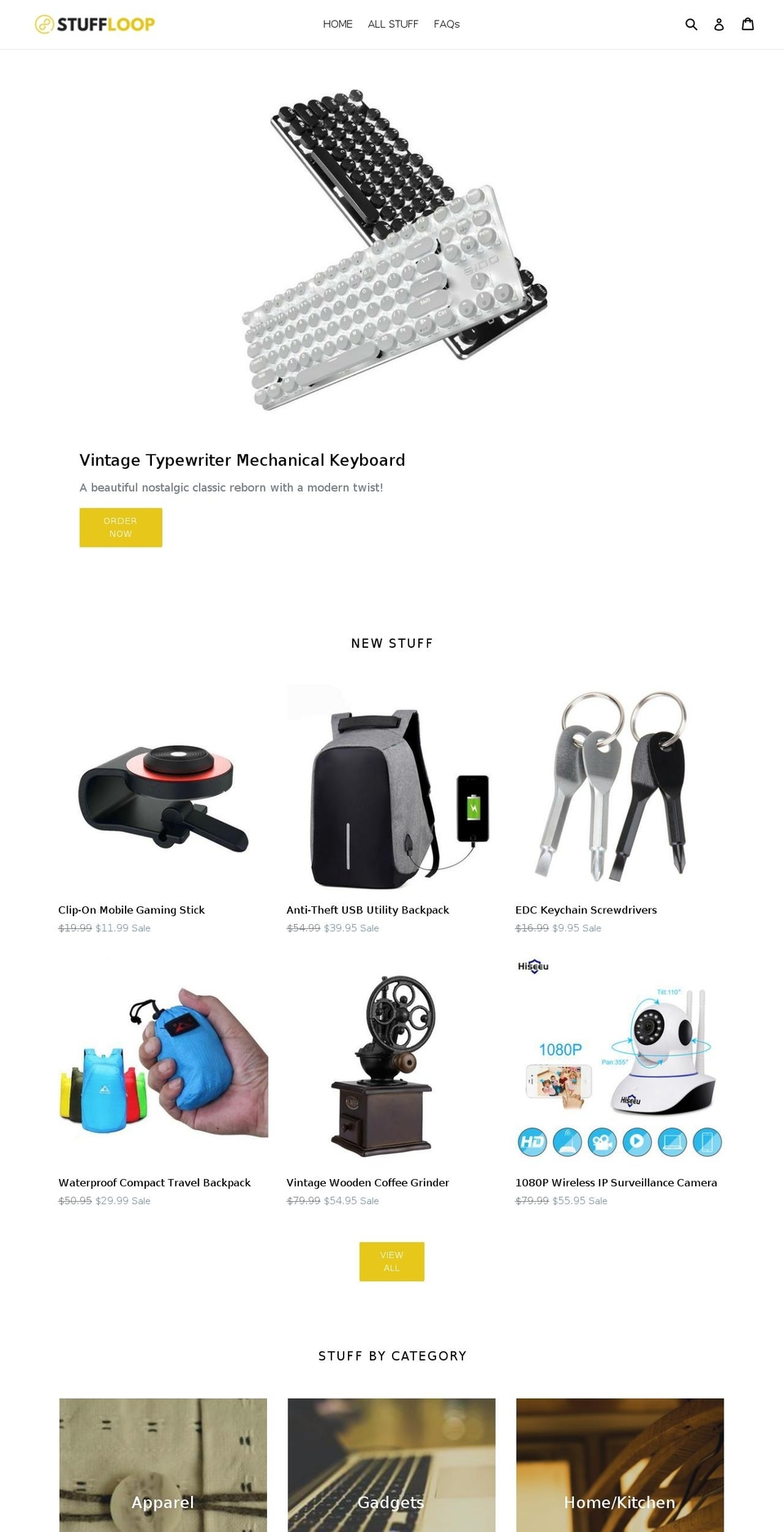 stuffloop.com shopify website screenshot