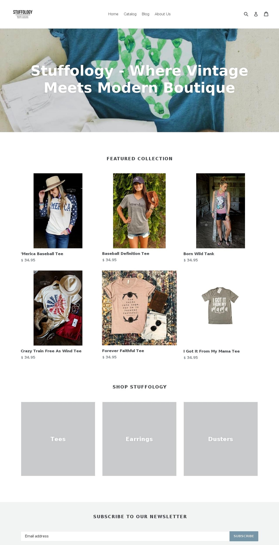 stuffologyshop.com — Shopify storefront screenshot