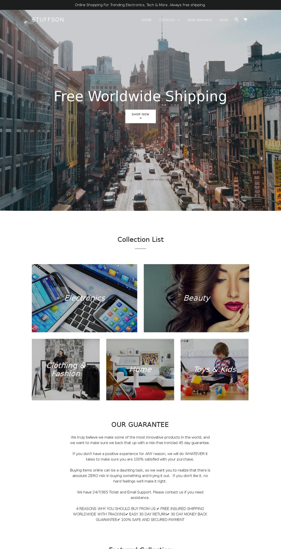 stuffson.com shopify website screenshot