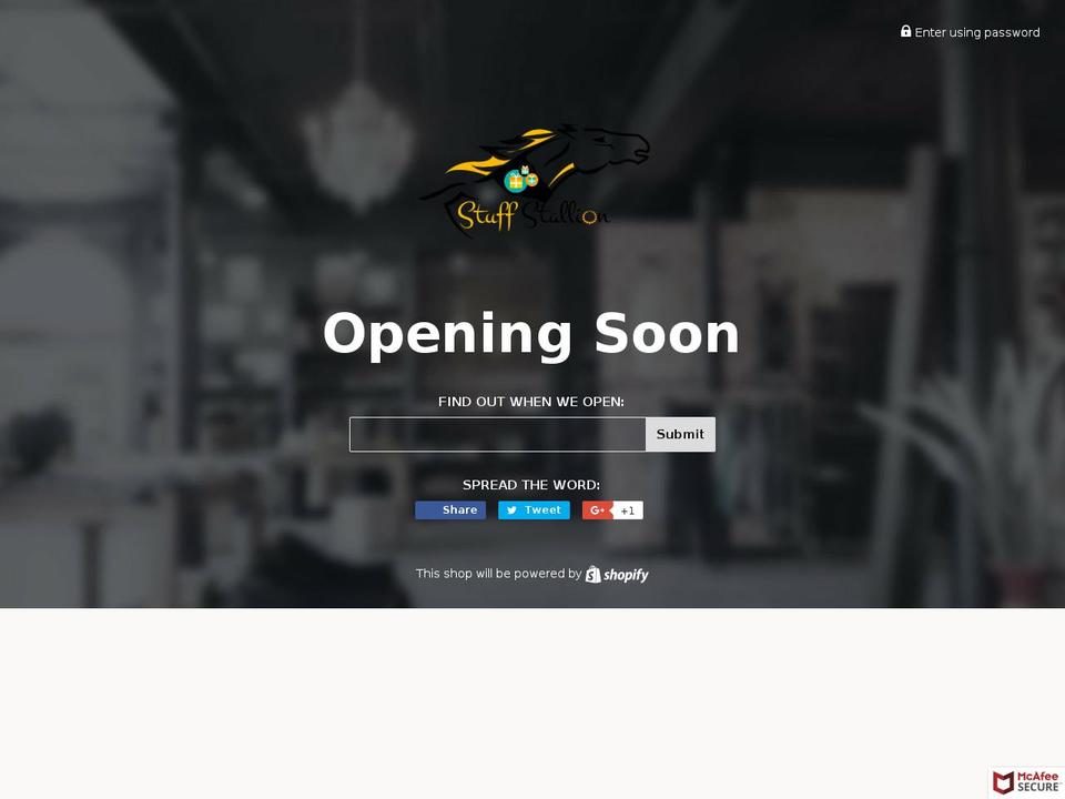 stuffstallion.com shopify website screenshot