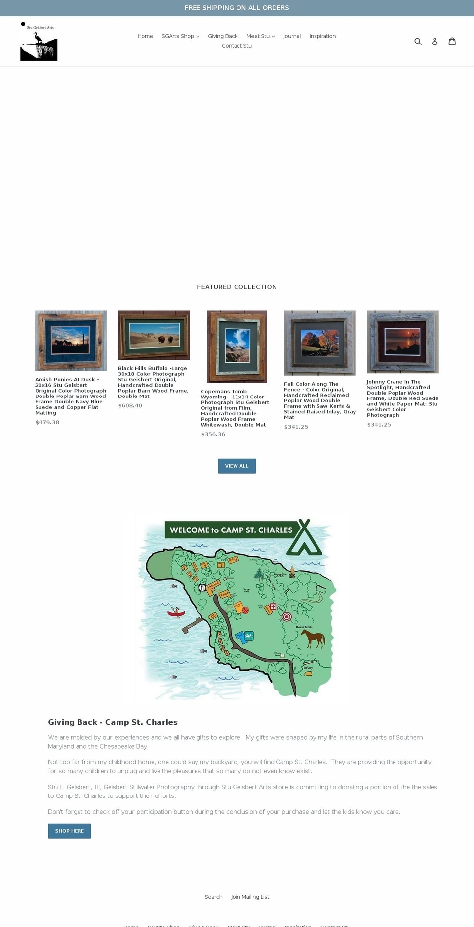 stugeisbert.com — Shopify storefront screenshot
