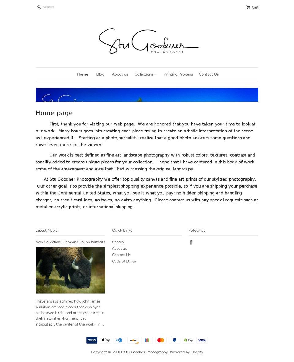 stugoodner.com shopify website screenshot