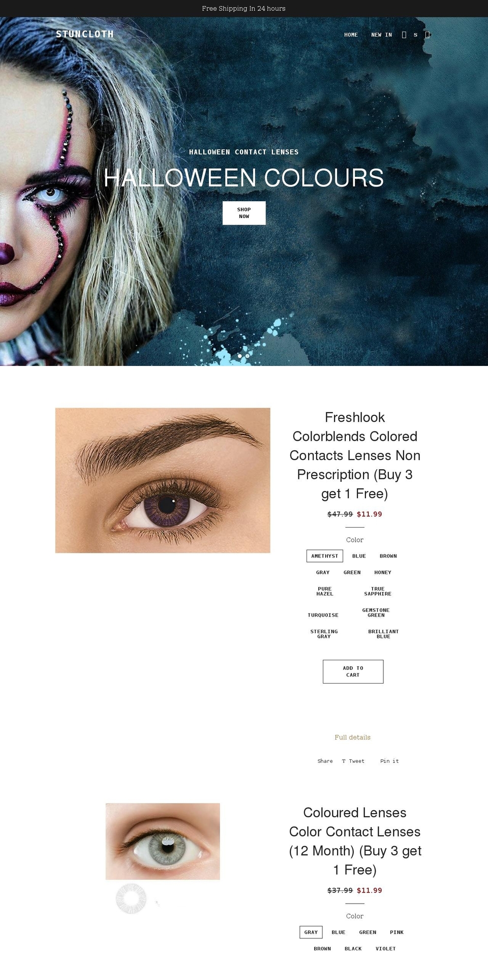 stuncloth.com shopify website screenshot