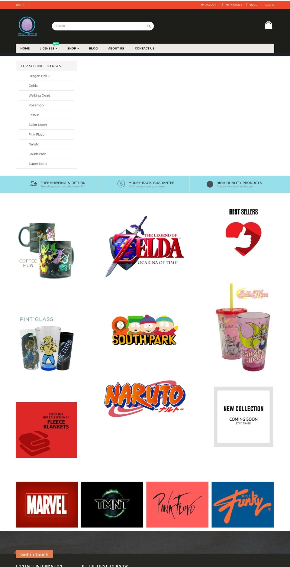 porto-theme Shopify theme site example stunnedmind.com