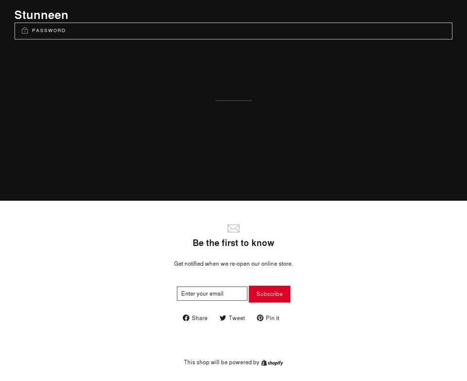 stunneen.com — Shopify storefront screenshot
