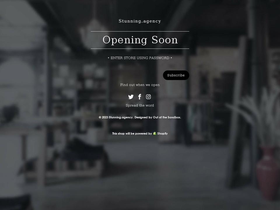 stunning.agency shopify website screenshot