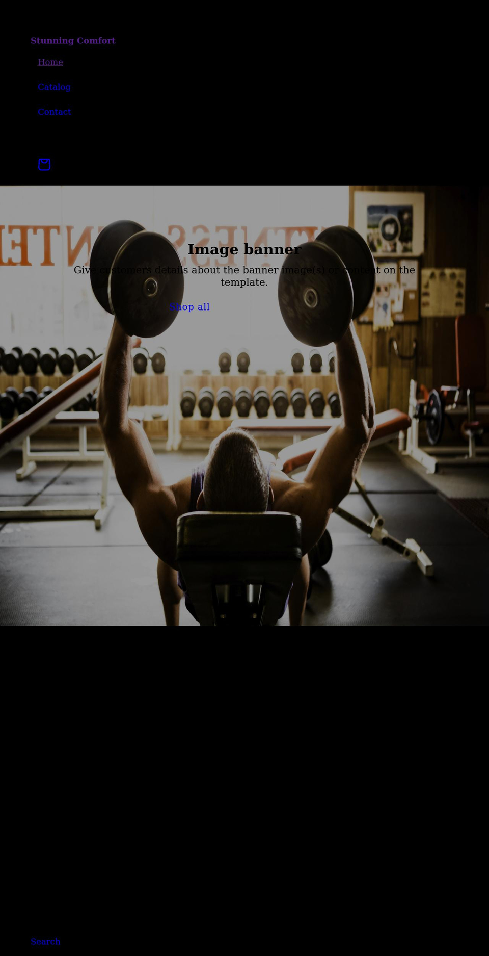 stunningcomfort.com shopify website screenshot