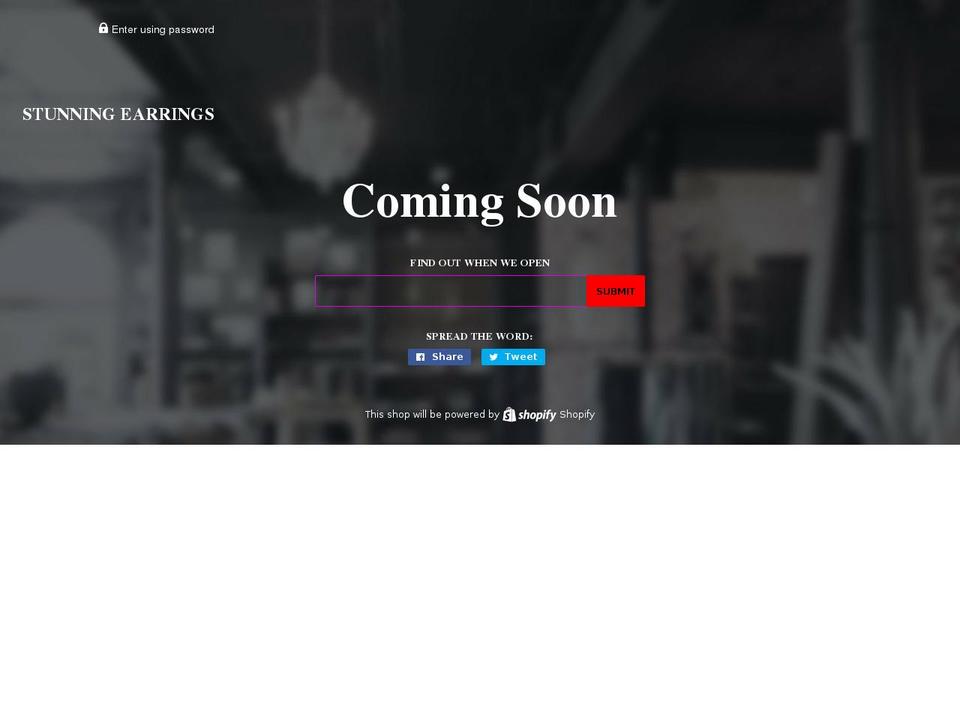 stunningearrings.com — Shopify storefront screenshot