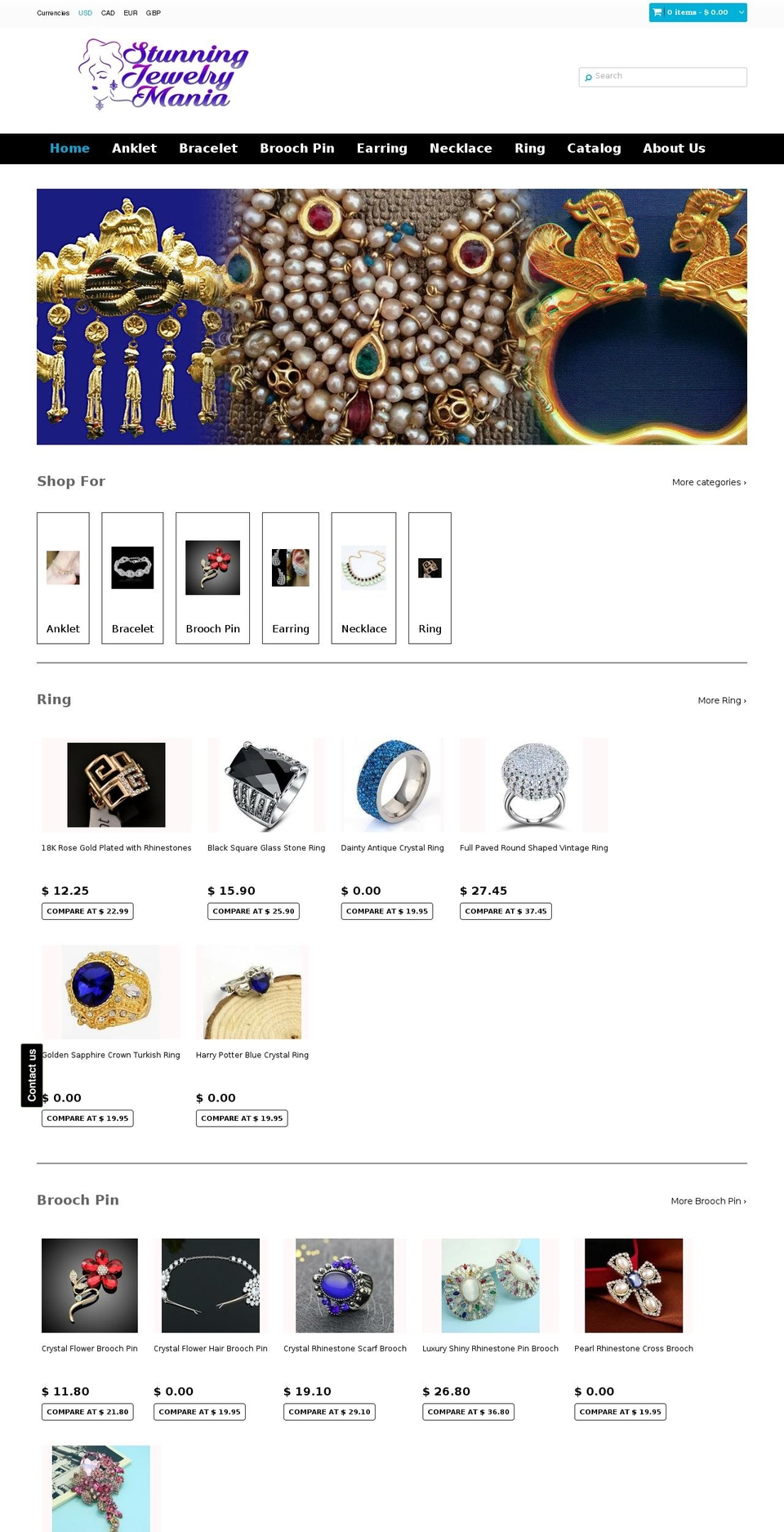 extreme-theme-updated Shopify theme site example stunningjewelryfinds.com