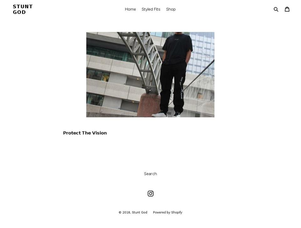 stuntgod.com shopify website screenshot