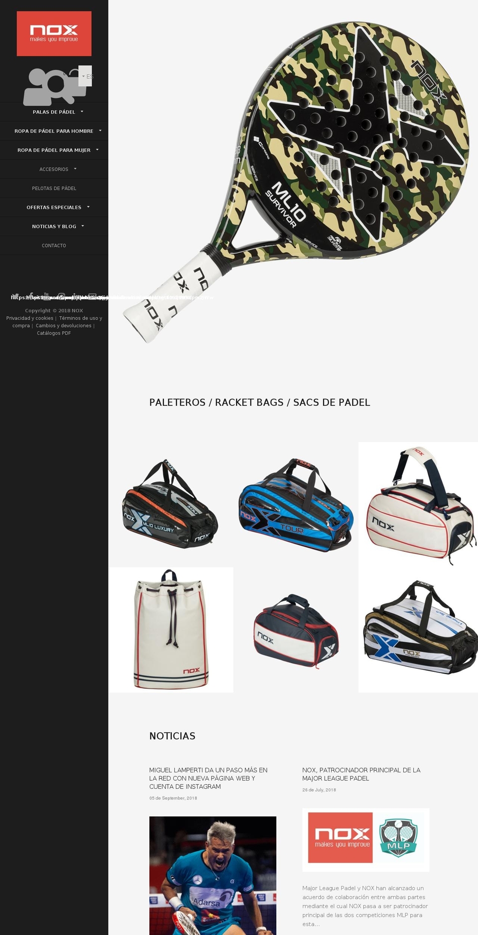 stupa-padel.com — Shopify storefront screenshot