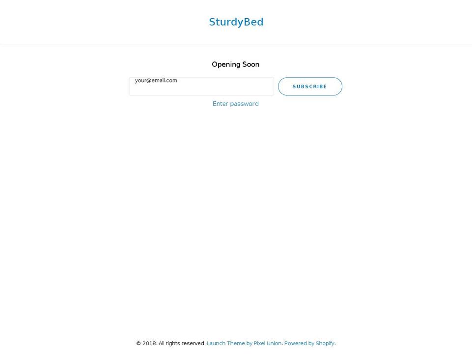 sturdybed.com shopify website screenshot