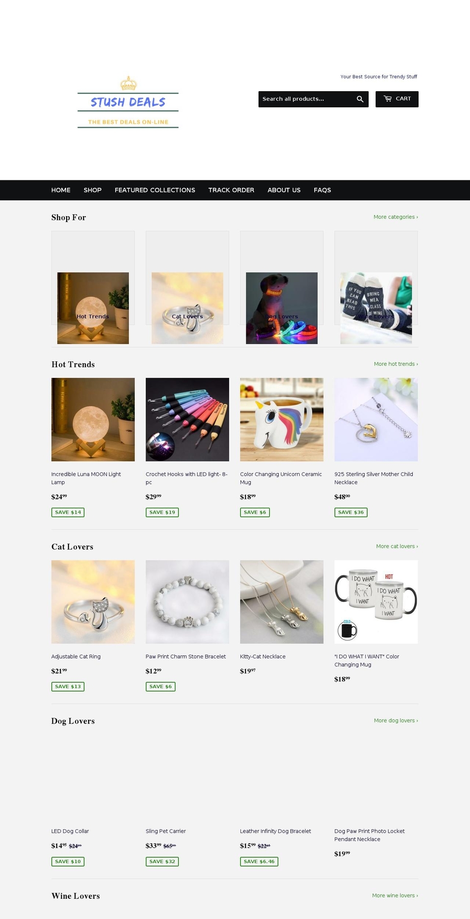 stushdeals.com — Shopify store on .com