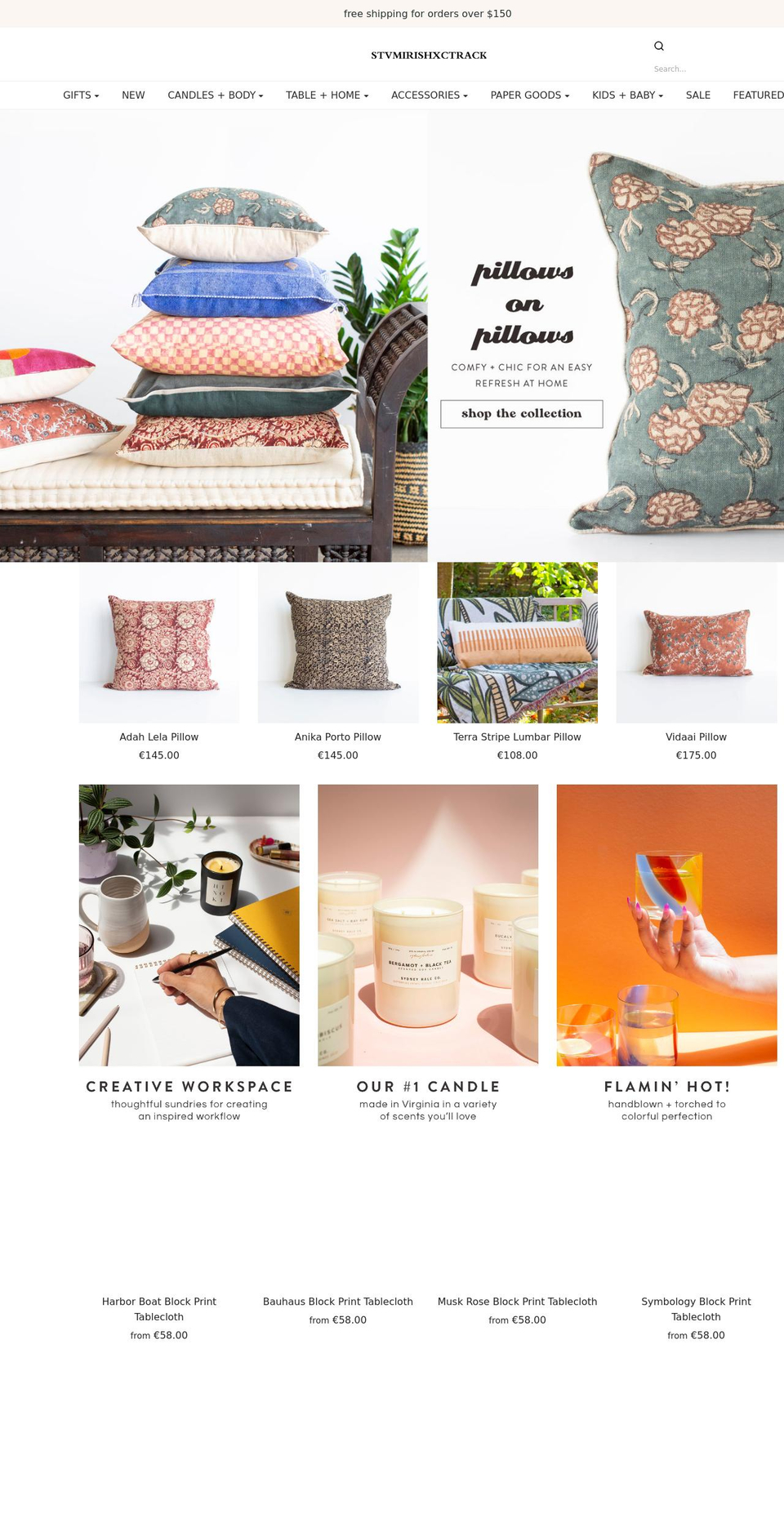 stvmirishxctrack.com shopify website screenshot