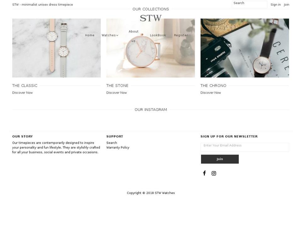 stw-watches.com — Shopify storefront screenshot