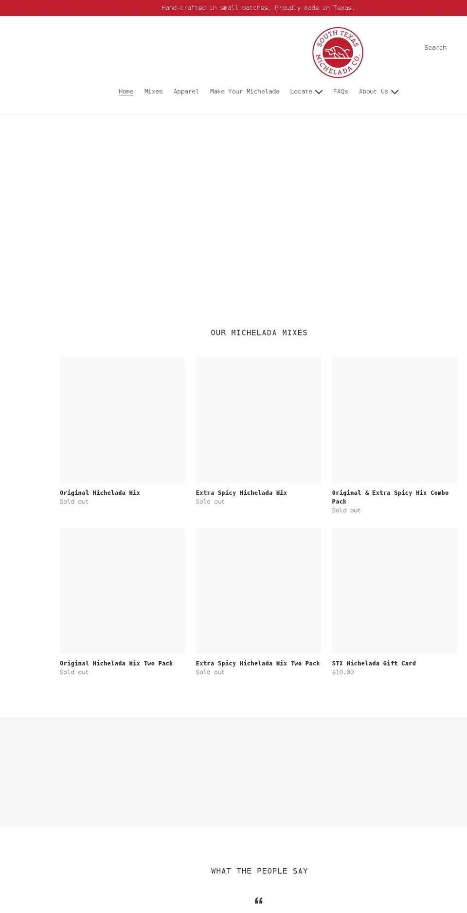 stxmichelada.com shopify website screenshot