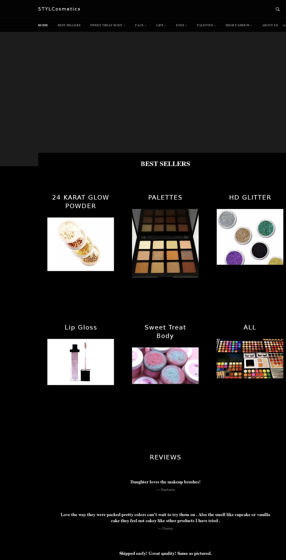 stylcosmetics.com — Shopify storefront screenshot