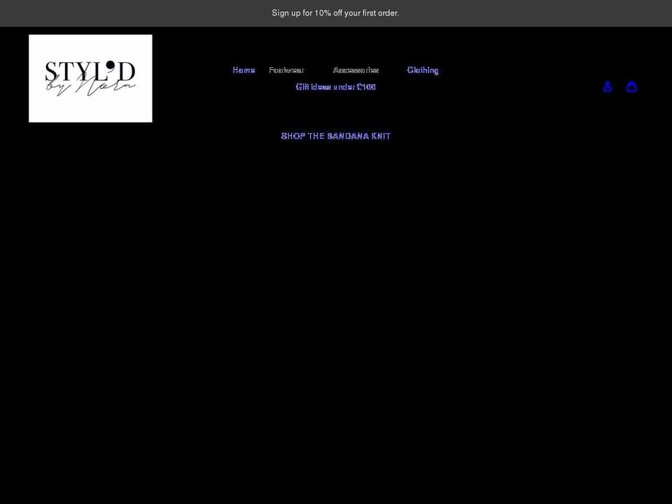 styldbynora.com shopify website screenshot