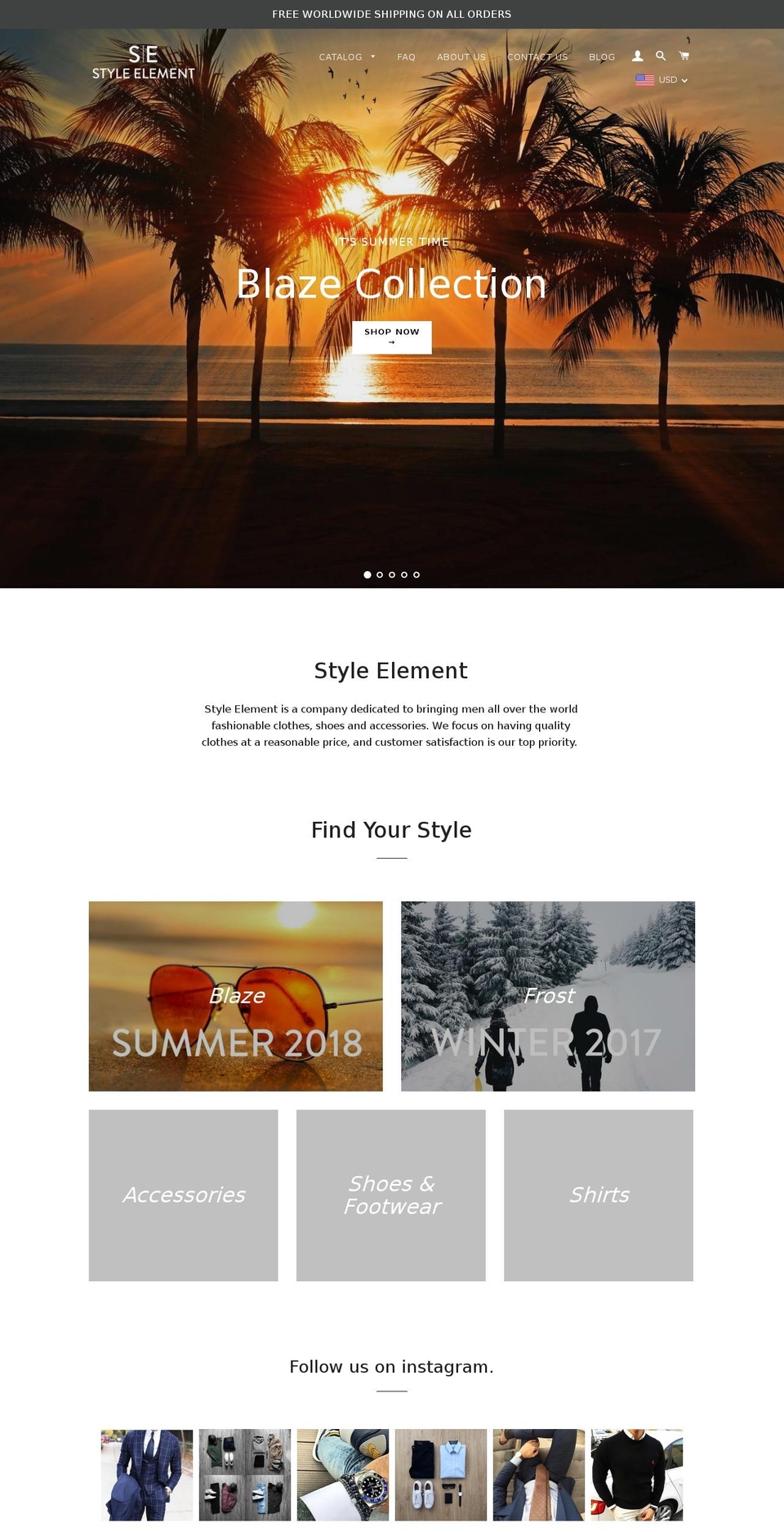 style-element.com shopify website screenshot