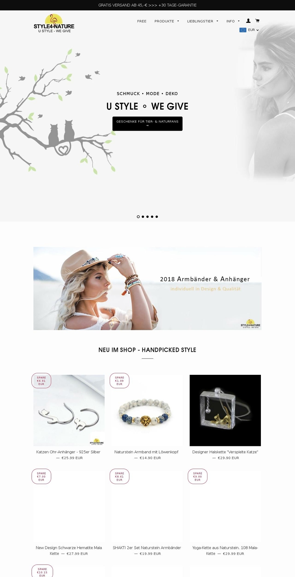 Style4-Nature - Fashion, Style \u0026 Tierschutz Shopify theme site example style-for-nature.com