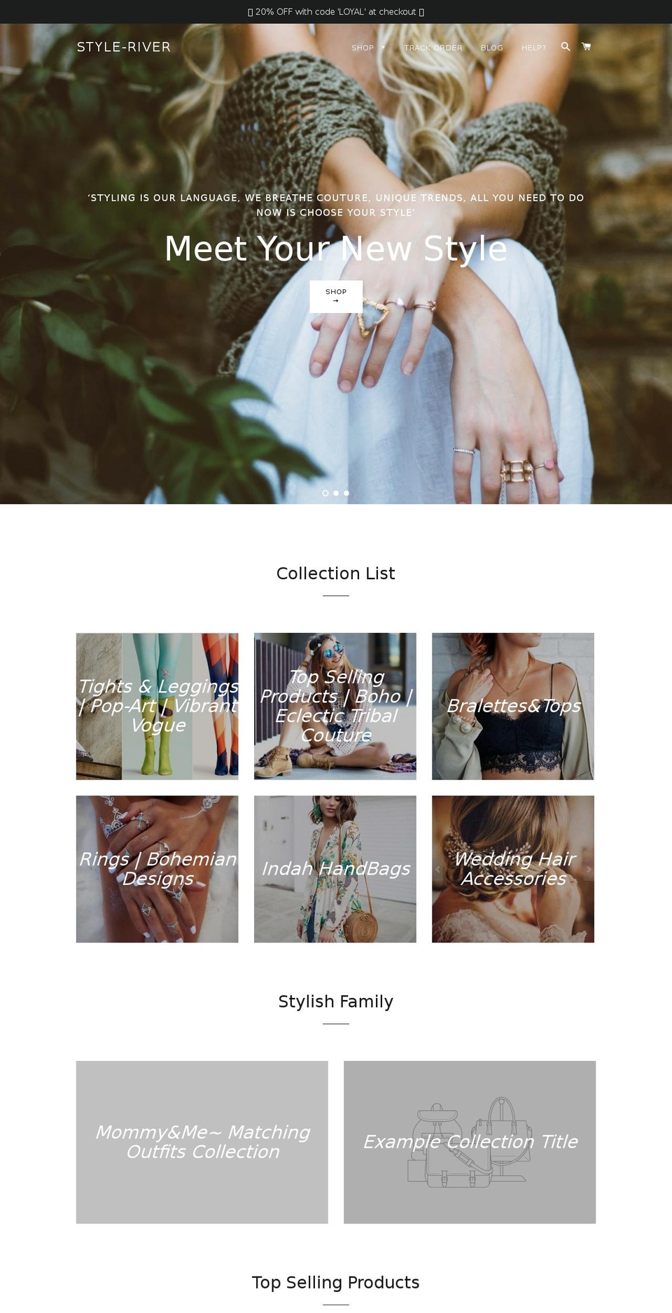 style-river.com — Shopify storefront screenshot