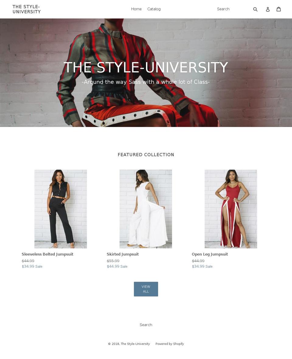 style-university.com shopify website screenshot