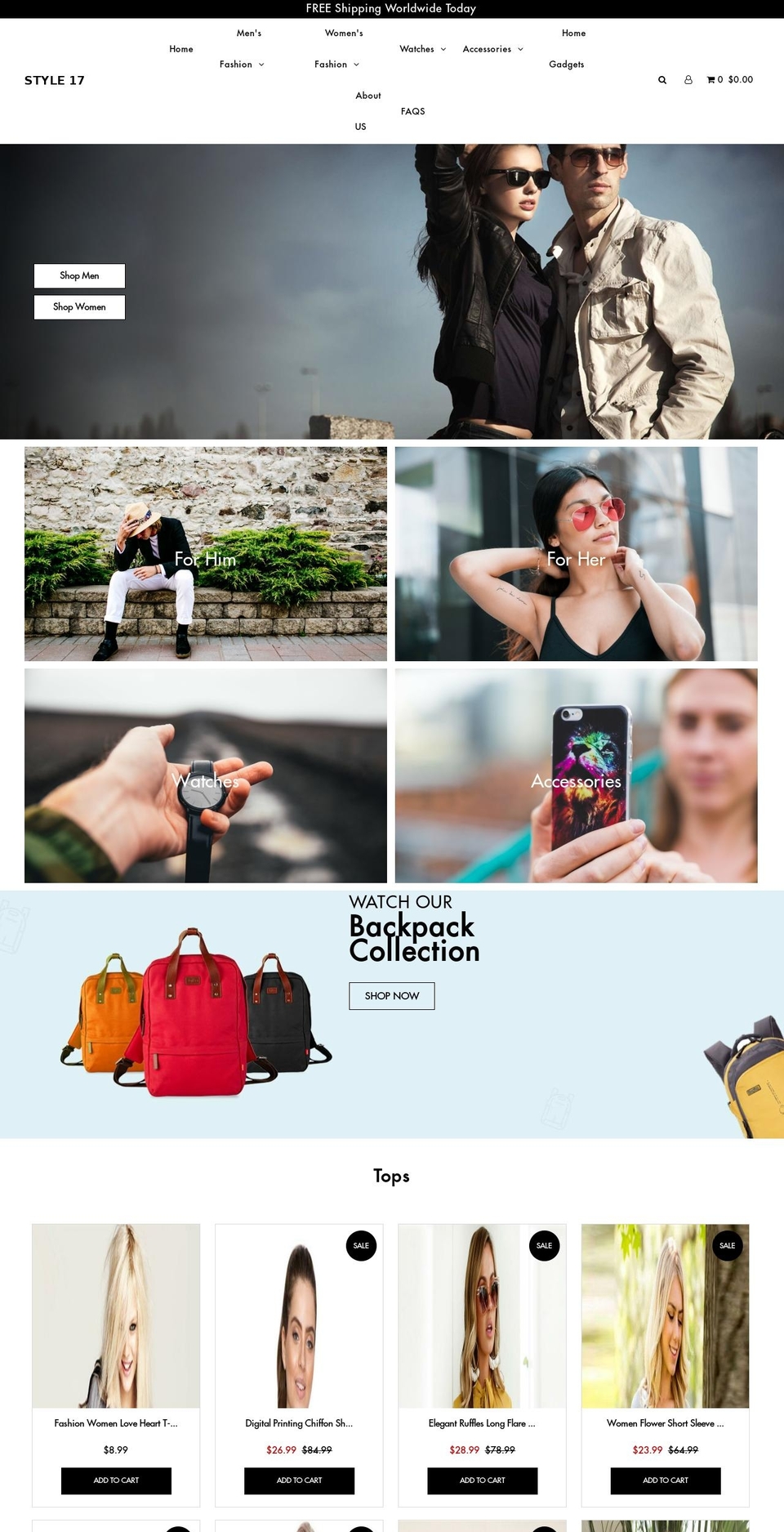 style17.com — Shopify storefront screenshot