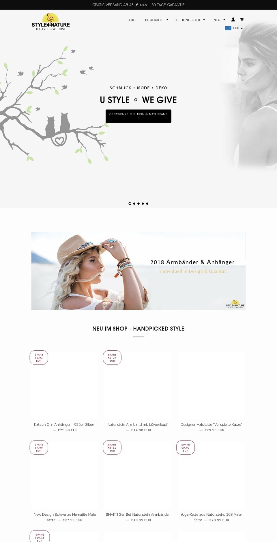 Style4-Nature - Fashion, Style \u0026 Tierschutz Shopify theme site example style4-nature.com