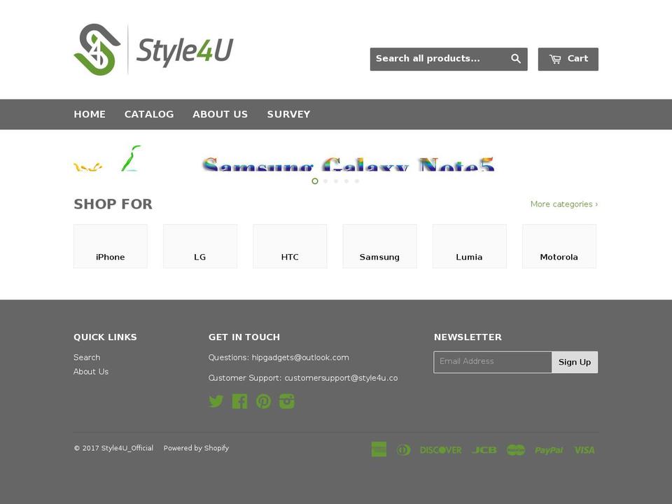 style4ucases.com shopify website screenshot